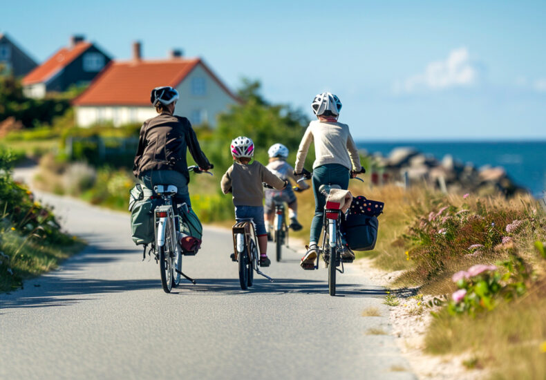 Szlaki rowerowe Mierzei Bukowskiej wiją się malowniczo przez wydmy i lasy nad Bałtykiem